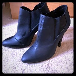 Black ankle booties